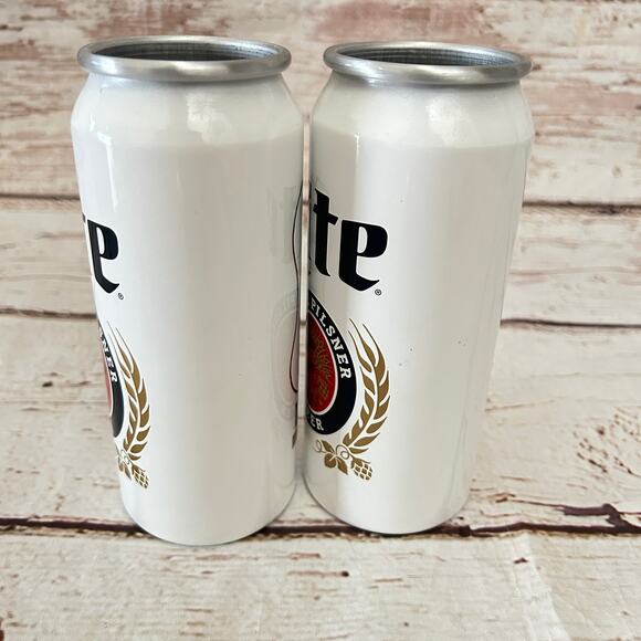 NFL Official Miller Lite Retro Style Aluminum Glass Beer Can 16 Oz - Picture 2 of 5